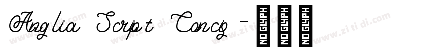 Anglia Script Concis字体转换